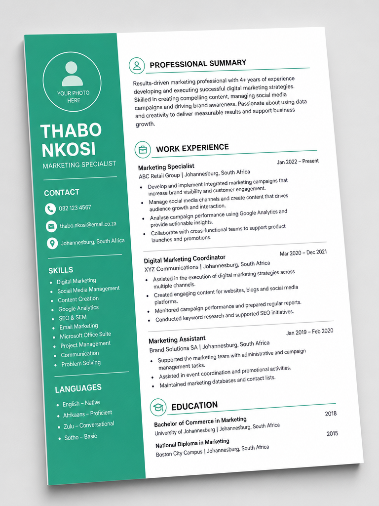 CV Template Preview